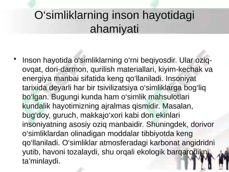 O‘simliklar dunyosini muhofaza qilish 3