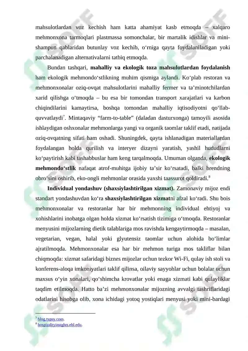 Mehmondo‘stlik, turizm va tadbirlar sohasidagi yangi yo‘nalishlar 3
