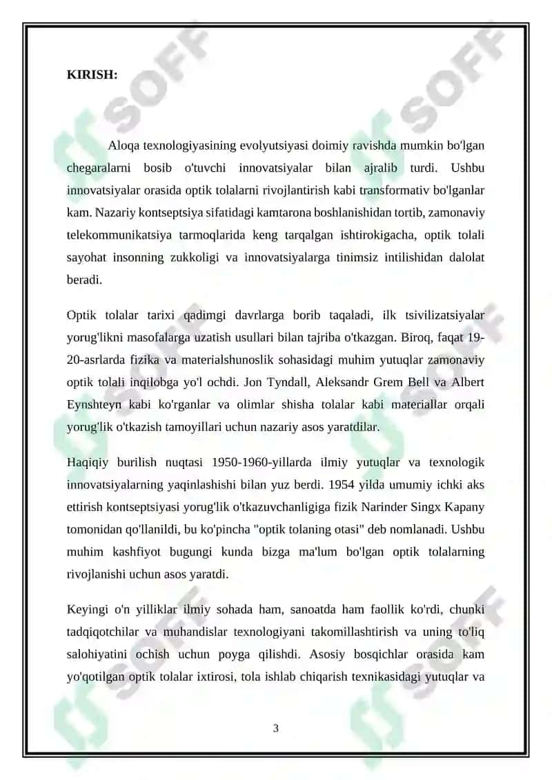 Tolali optikani rivojlanish tarixi 3