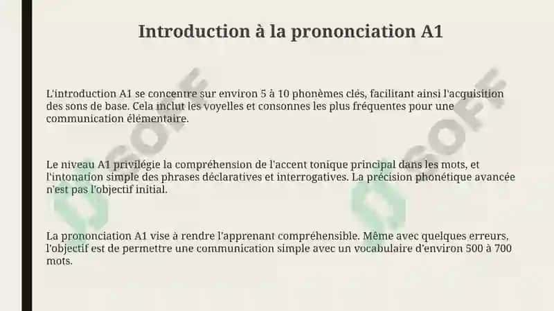 Prononciation A1 3