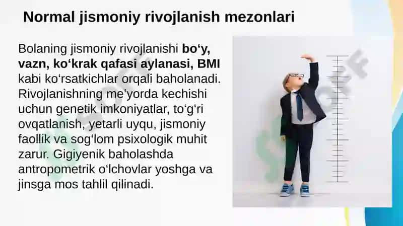 Bolalarda jismoniy rivojlanishning orqada qolish sabablari 3