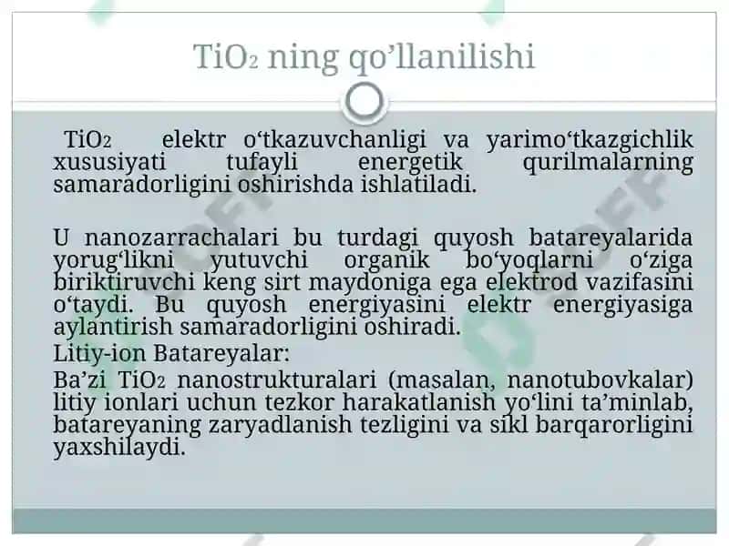 Nanomateriallarning qo‘llanilishi 3