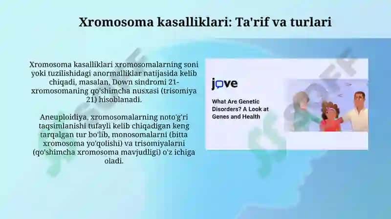 Xromosoma kasalliklari 3
