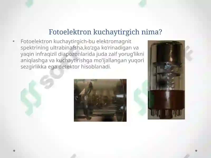 Fotoelektronkuchaytirgichlar 3