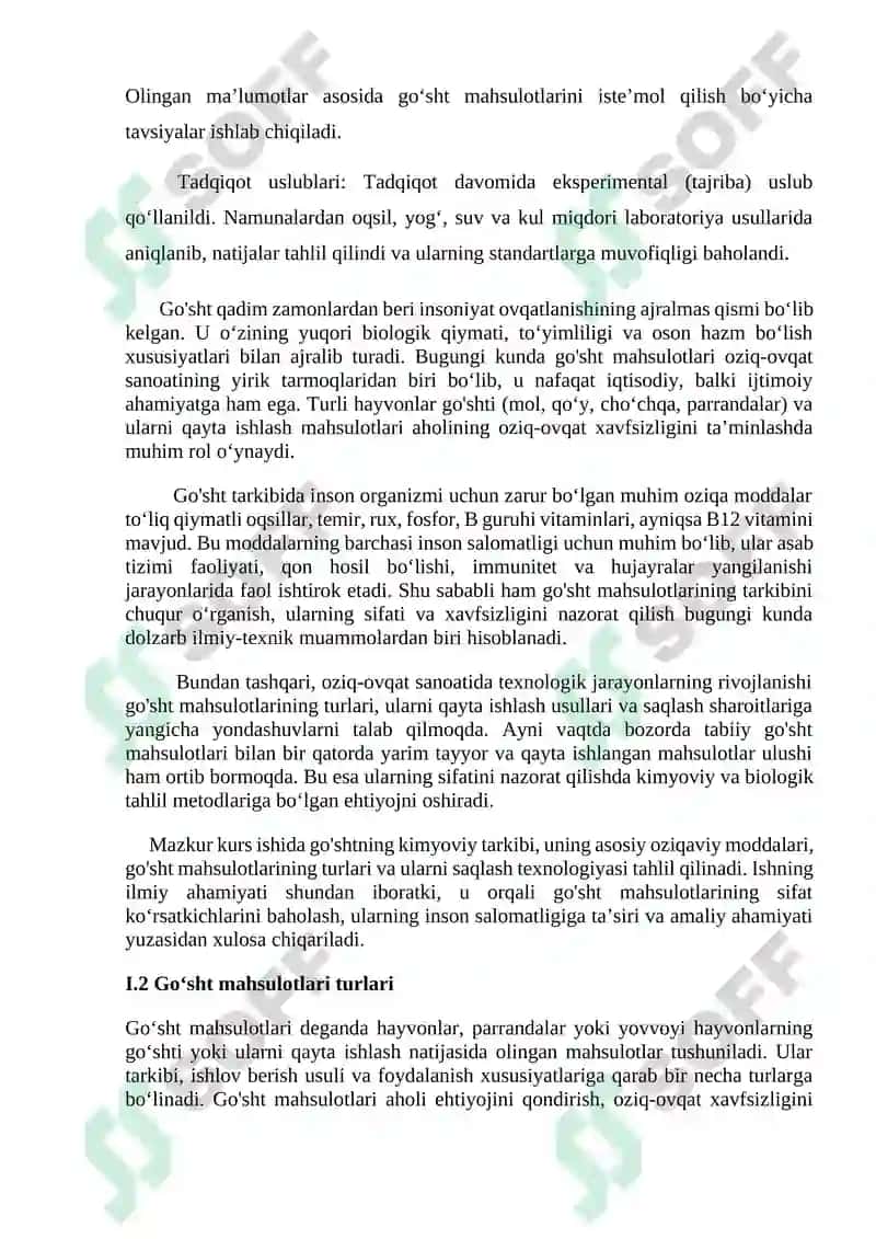 Go'sht va go'sht mahsulotlarining tarkibi 3