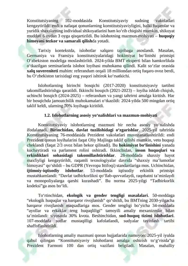 O`zbekiston Respublikasi Konstitutsiyasi 3