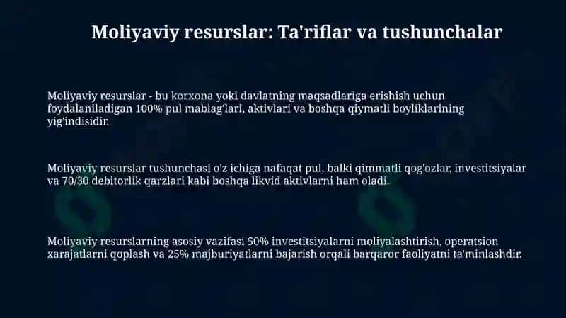 Moliyaviy resurslar 3