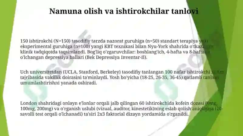 Eksperimental psixologiyada eksperimentni rejalashtirish 3