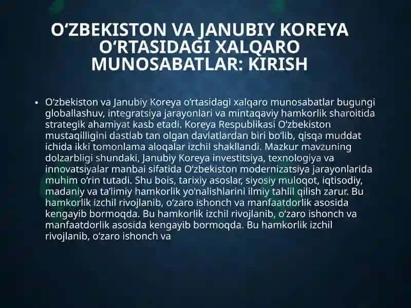 Yangi O`zbekiston tarixi fanidan tayyorlagan MUSTAQILISHI 3