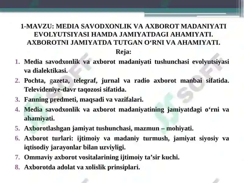Меdiа sаvоdхоnlik vа ахbоrоt mаdаniyаti 3