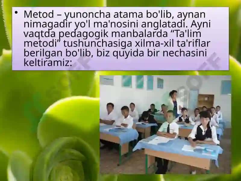 Ta’lim Metodlari va Vositalari 3