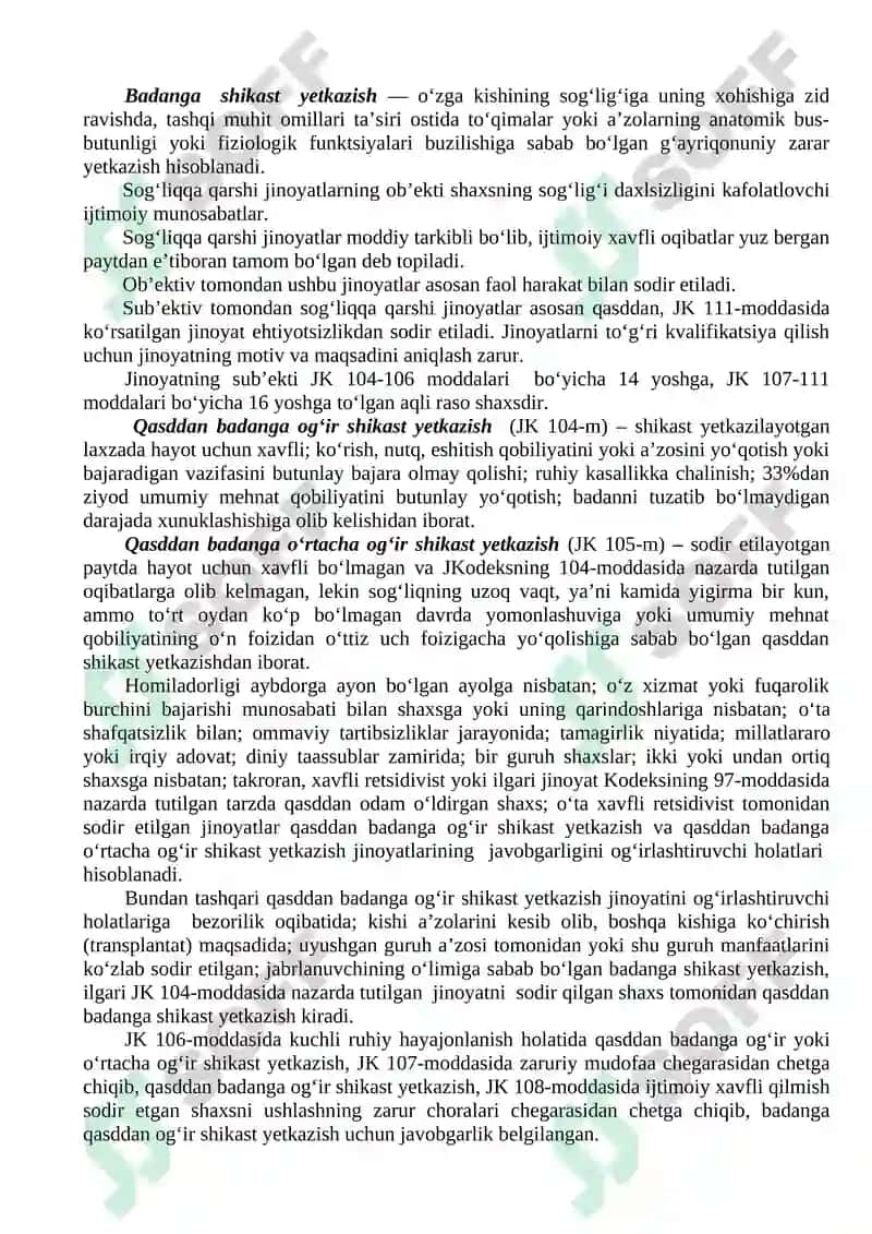 Shaxsga qarshi jinoyatlar 3