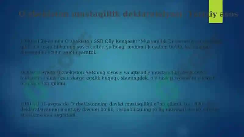 Oʻzbekiston mustaqillik deklaratsiyasi 3