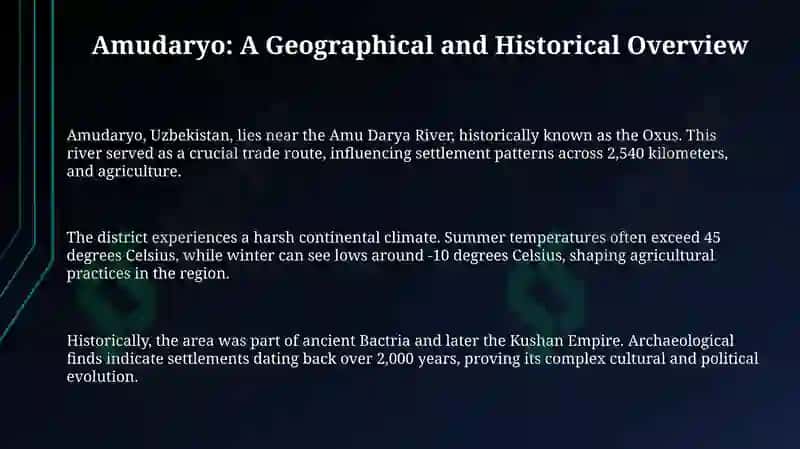 Amudaryo: A Geographical and Historical Overview 3