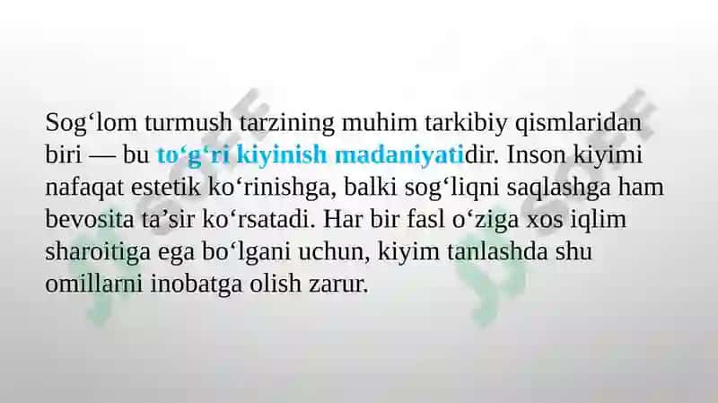 Faslga qarab kiyinish 3
