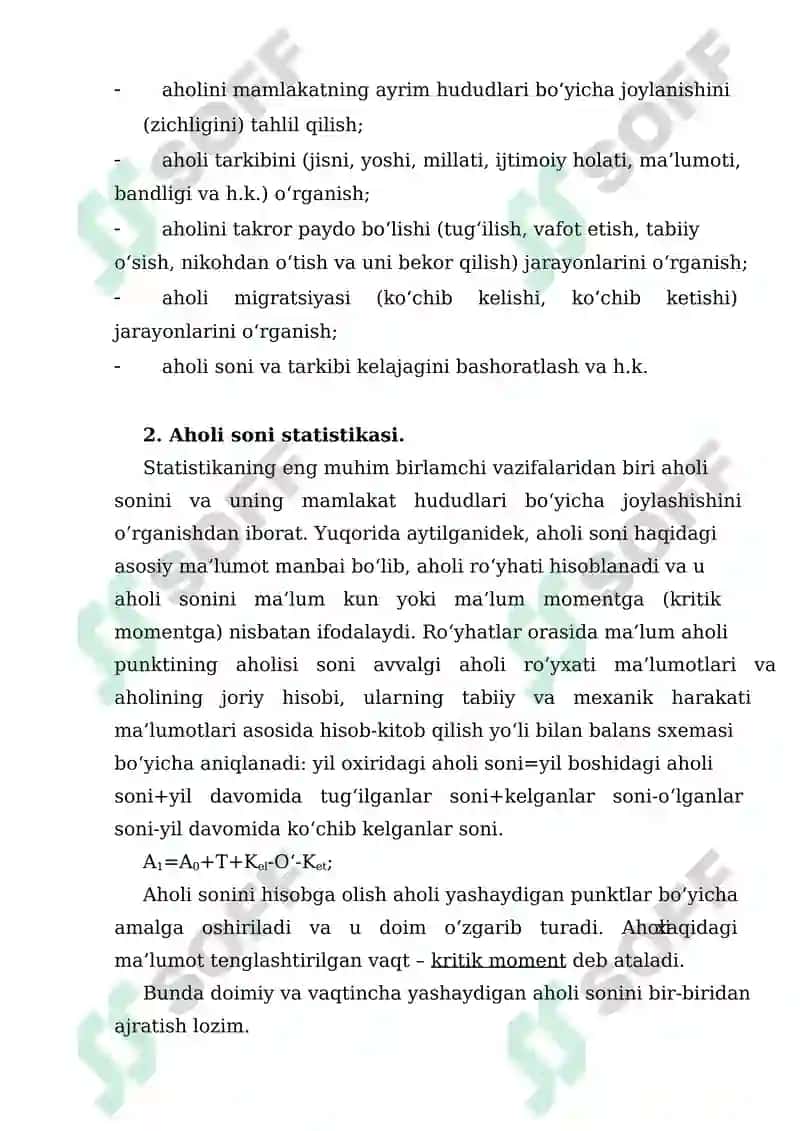 Aholining tabiiy harakati statistikasi 3