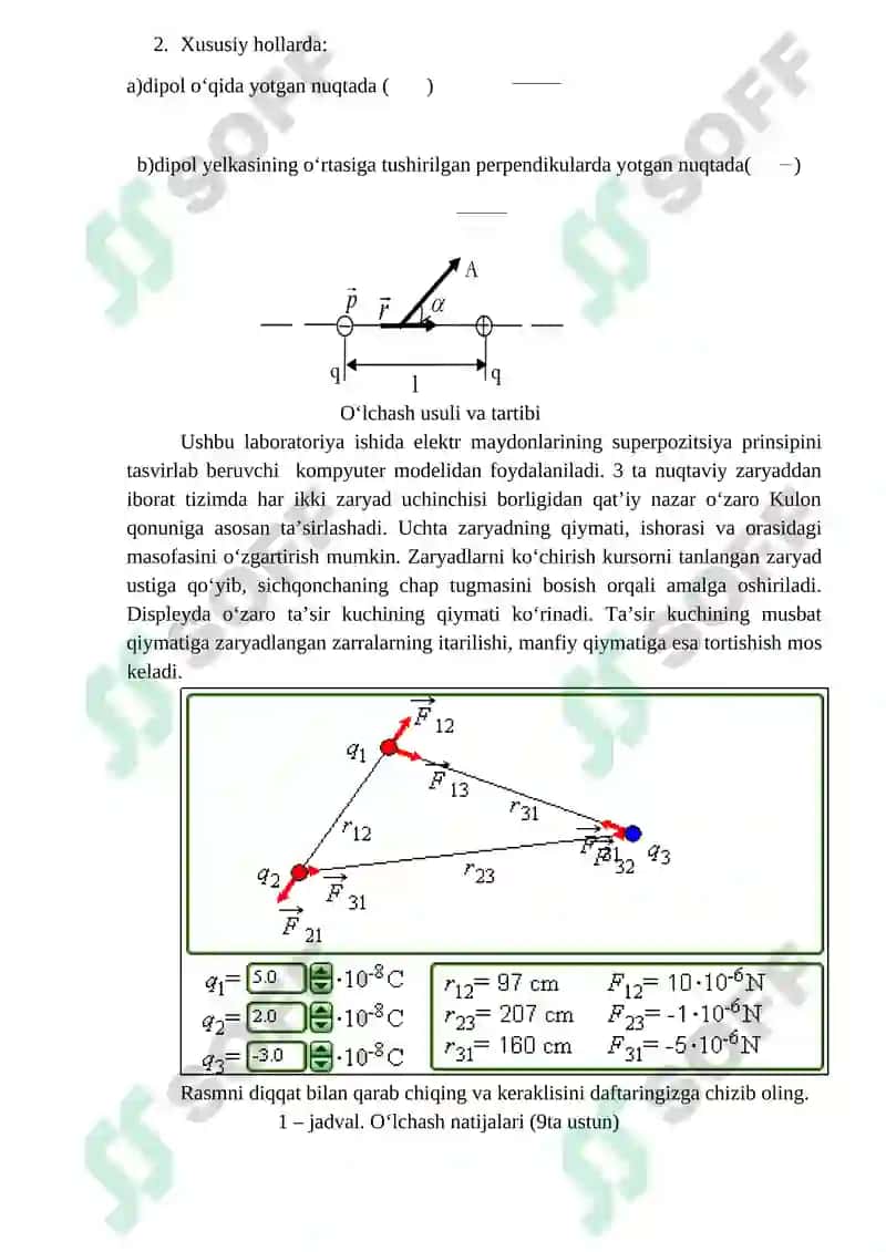 Nuqtaviy zaryadlarning elektr maydoni 3