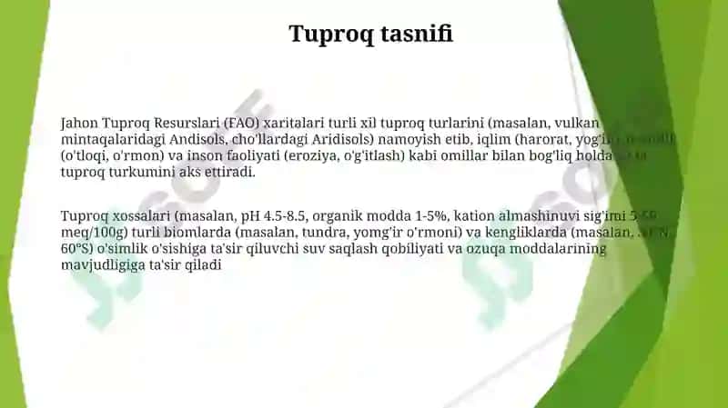 Tuproq va uning tabiy xususiyatlari 3