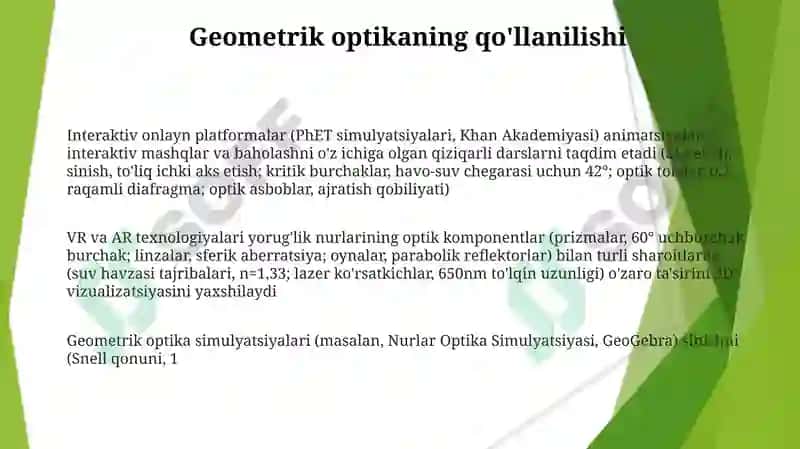 Geometrik optika asoslari 3
