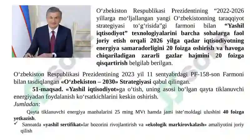 Yashil Iqtisodiyot 3