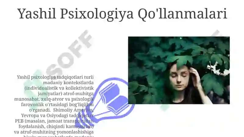 Yashil Psixologiya Qo'llanmalari 3