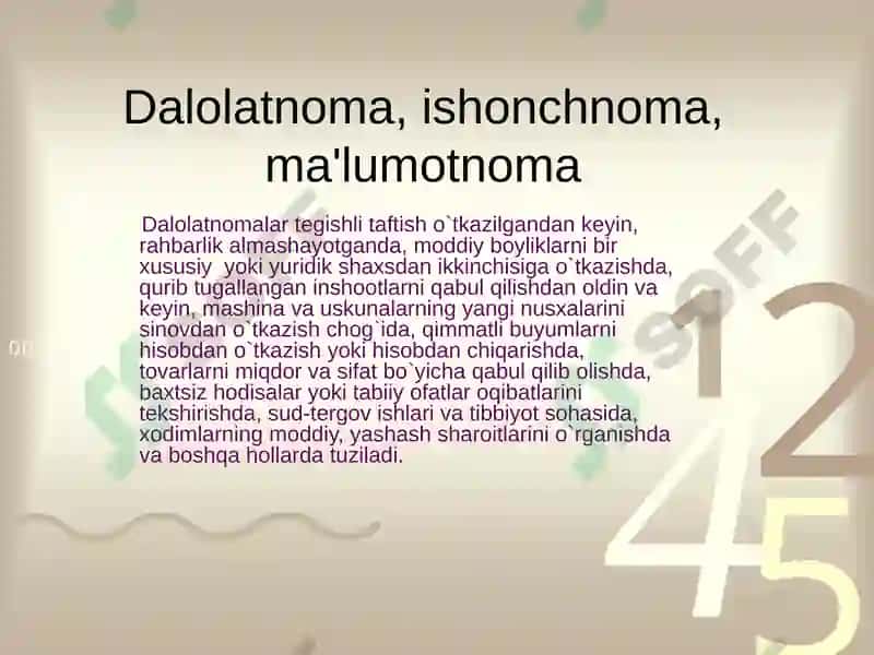 Xizmat yozishmalari 3