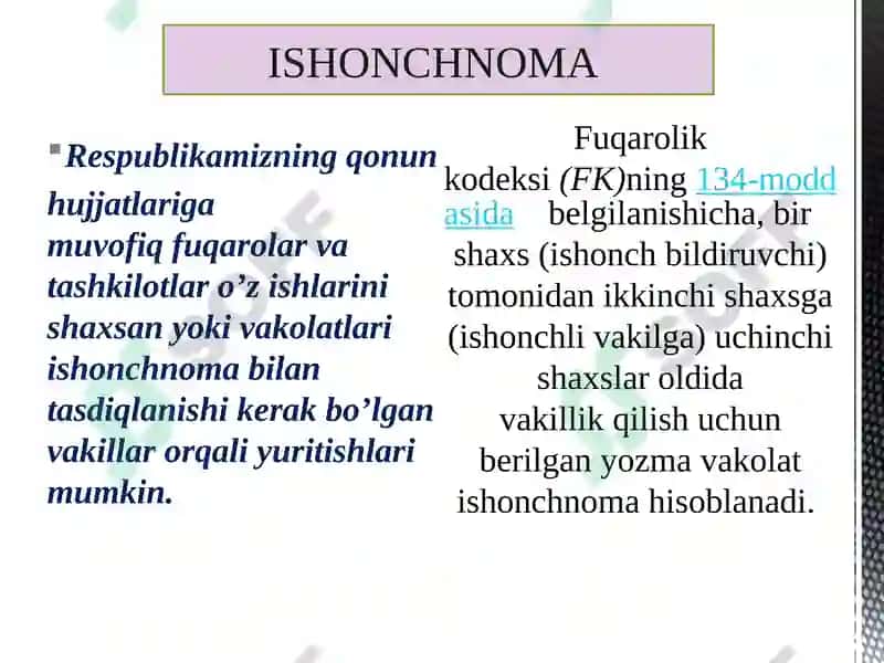 Ishonchnoma va dalolatnama 3