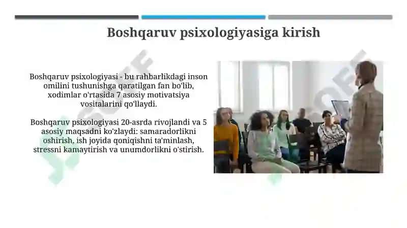 Boshqaruv psixologiyasi 3