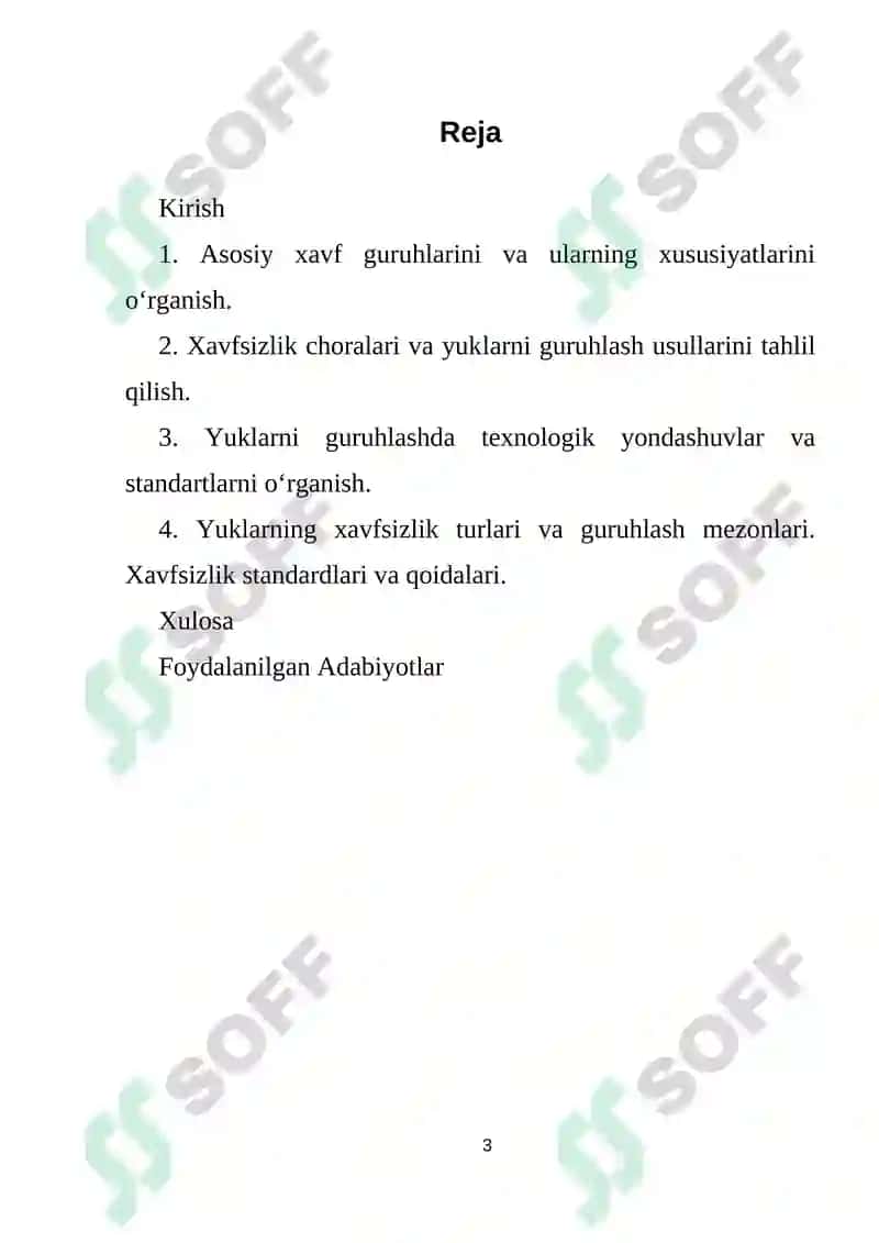 Xavfsizlik bo‘yicha guruhlash 3