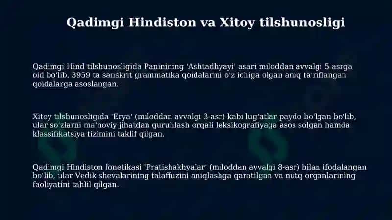 Qadimgi Hind va Xitoy tilshunosligi 3