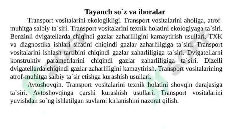 Avtomobillarning atrof-muhitga ta’siri 3