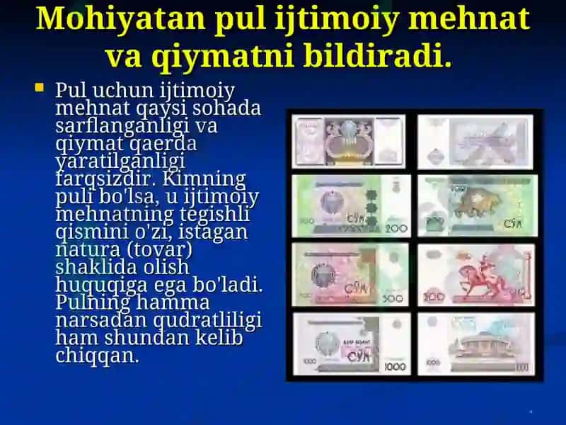 O'zbekiston Respublikasida Pul Tizimi 3