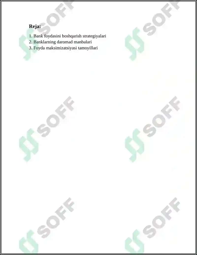 Bank foydasini boshqarish 3