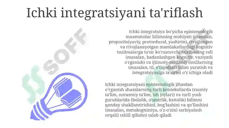 Ichki Integratsiya va O'rganish 3
