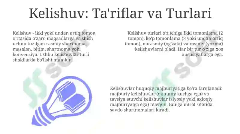Kelishuvning mohiyati va turlari 3