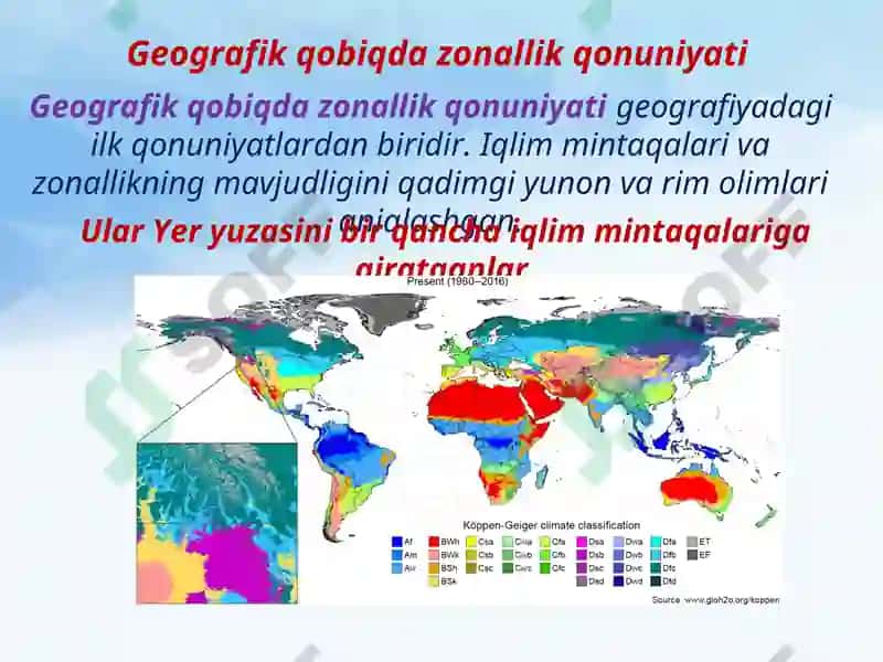 Geografik qobiqda zonallik qonuniyati 3