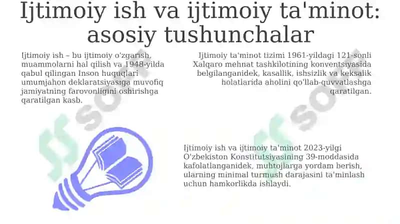 Ijtimoiy ish va ijtimoiy ta'minot 3