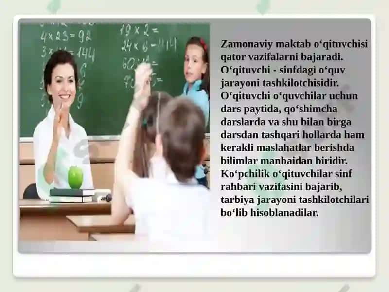 O‘qituvchilarning ota-onalar bilan hamkorlikdagi ishlari 3
