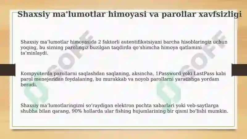 Shaxsiy raqamli gigiyena qoidalarim 3