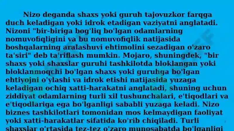 TURIZM SOHASIDA NIZOLAR VA ULARNING HAL ETISH TARTIBI 3