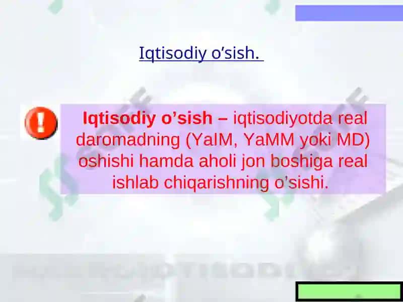 Iqtisodiy o’sishning R.Solou modeli 3