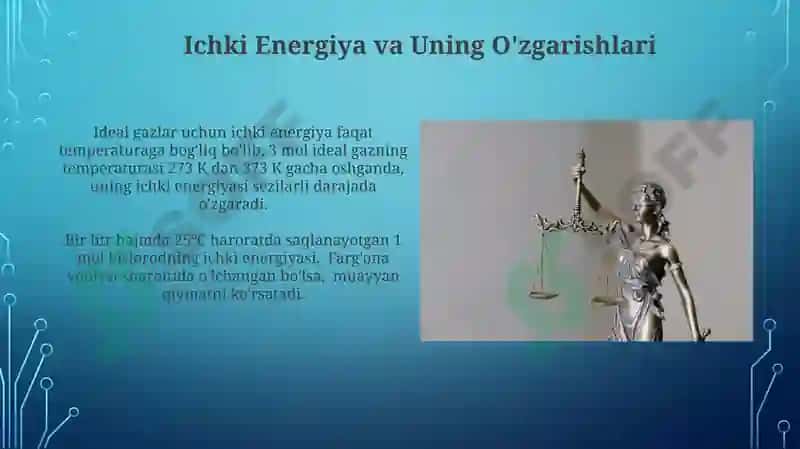 Temodinamikaning 1-qonuni va tatbiqi 3