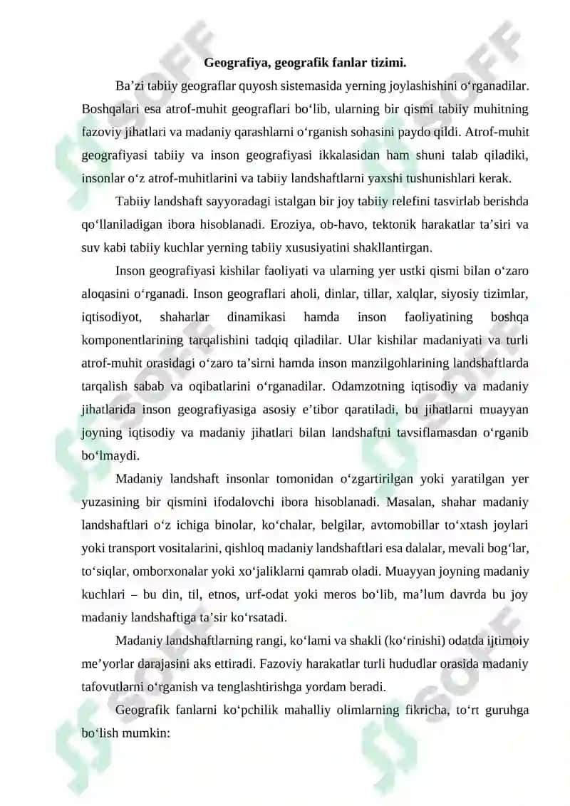Geografiyaning rivojlanish bosqichlari 3