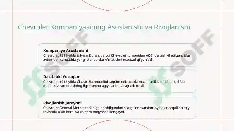 Chevrolet kompaniyasi 3