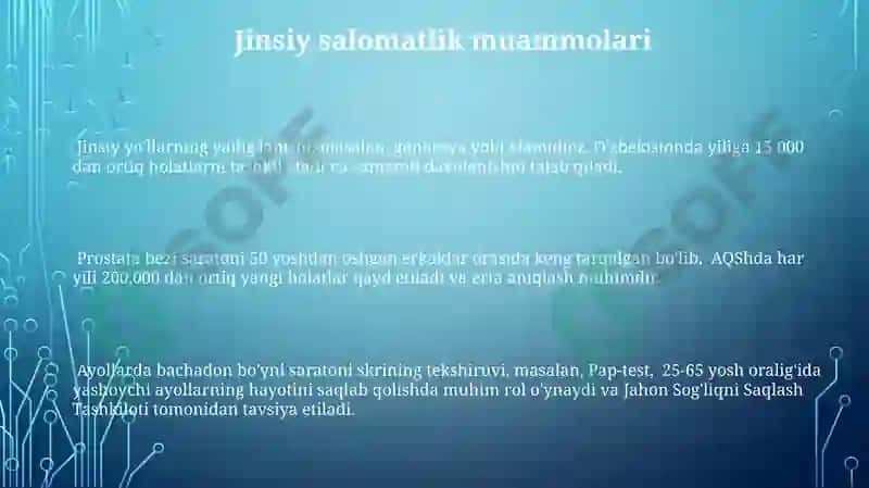 Ayollar va erkaklar tanosil aʼzolari 3