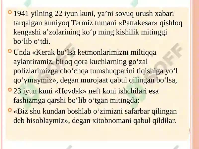 SURXONDARYOVILOYOTI IKKINCHI JAHON URUSHI YILLARIDA 3