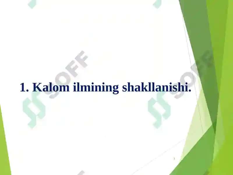 Islom dinining aqidaviy yo`nalishlari va maktablari 3