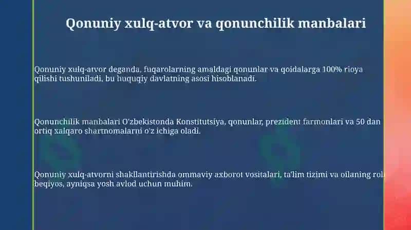 Huquqiy xulq-atvor 3