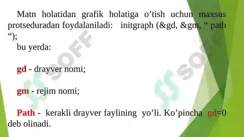 Grafika va multimedianidasturlash tizimlari 3