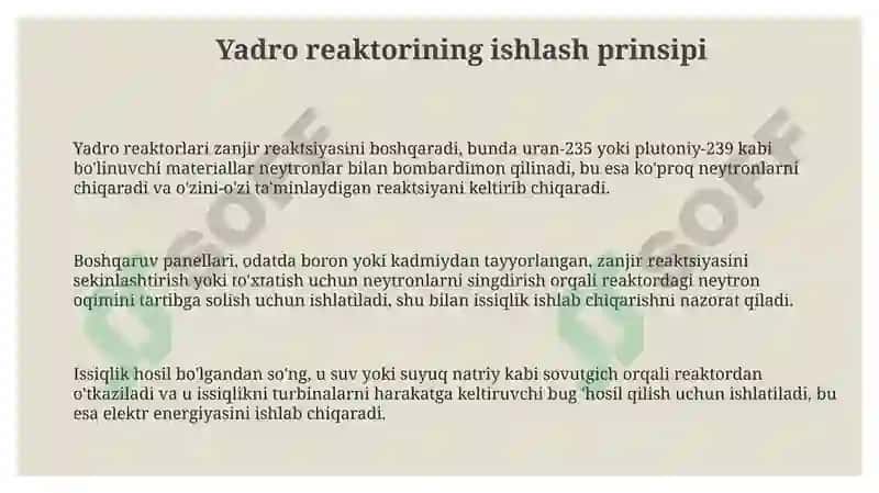 Yadro reaktorining xavfliligi 3